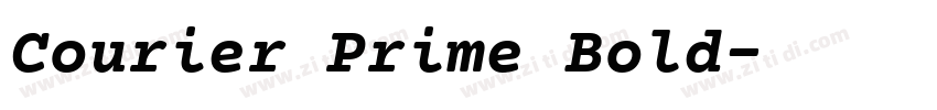 Courier Prime Bold字体转换